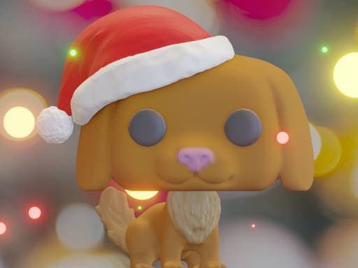 Funko Pop Dog Type 2. Christmas Edition